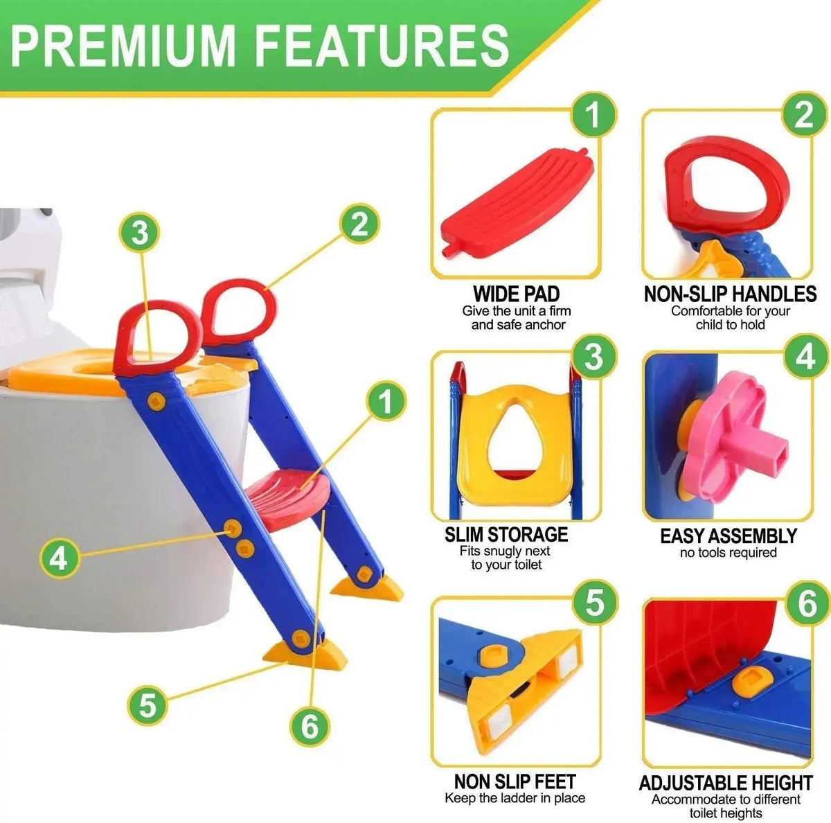 Children Potty Training Toilet – BPA-Free | Ages 6 Months–5 Years Khaleejora.com