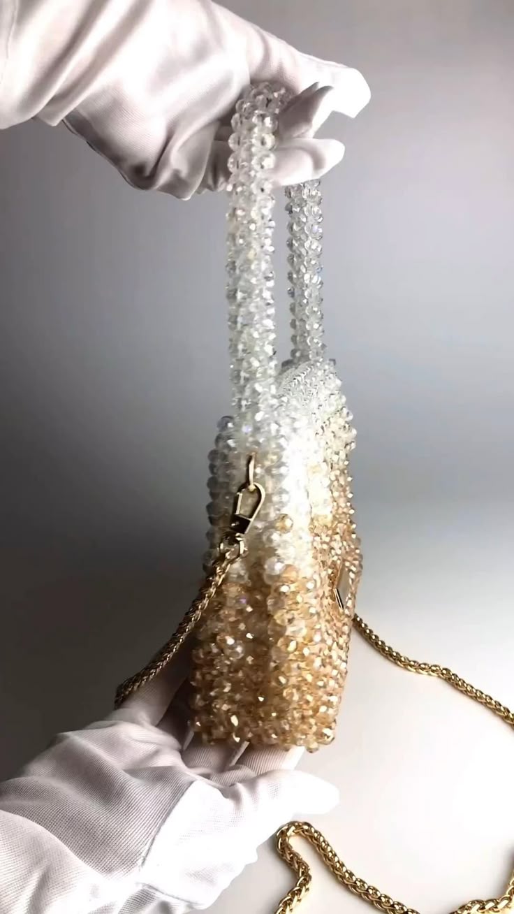 Pearl Beaded Bridal Clutch
