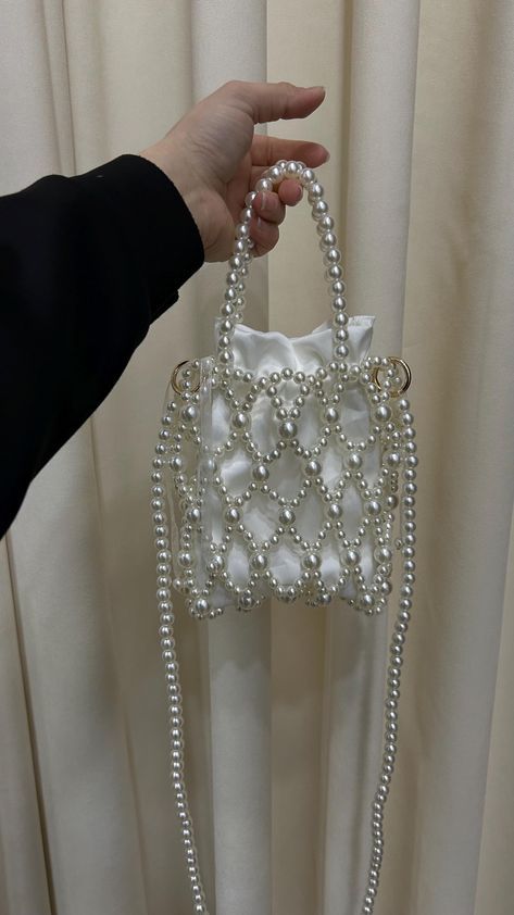 Pearl Beaded Bridal Clutch