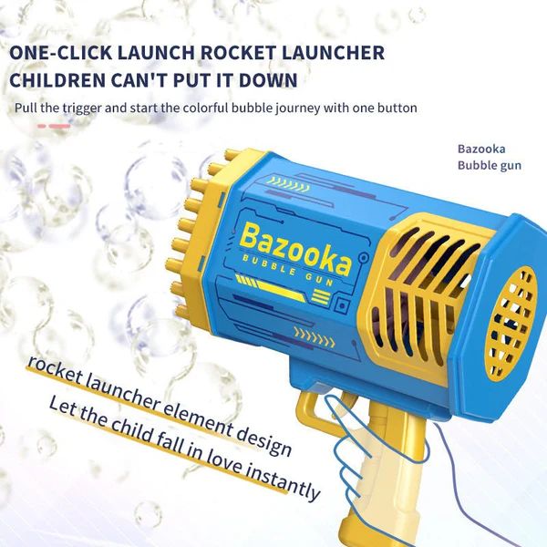 Rocket Boom Bubble Gun – Thousands of Bubbles | Kids & Adults