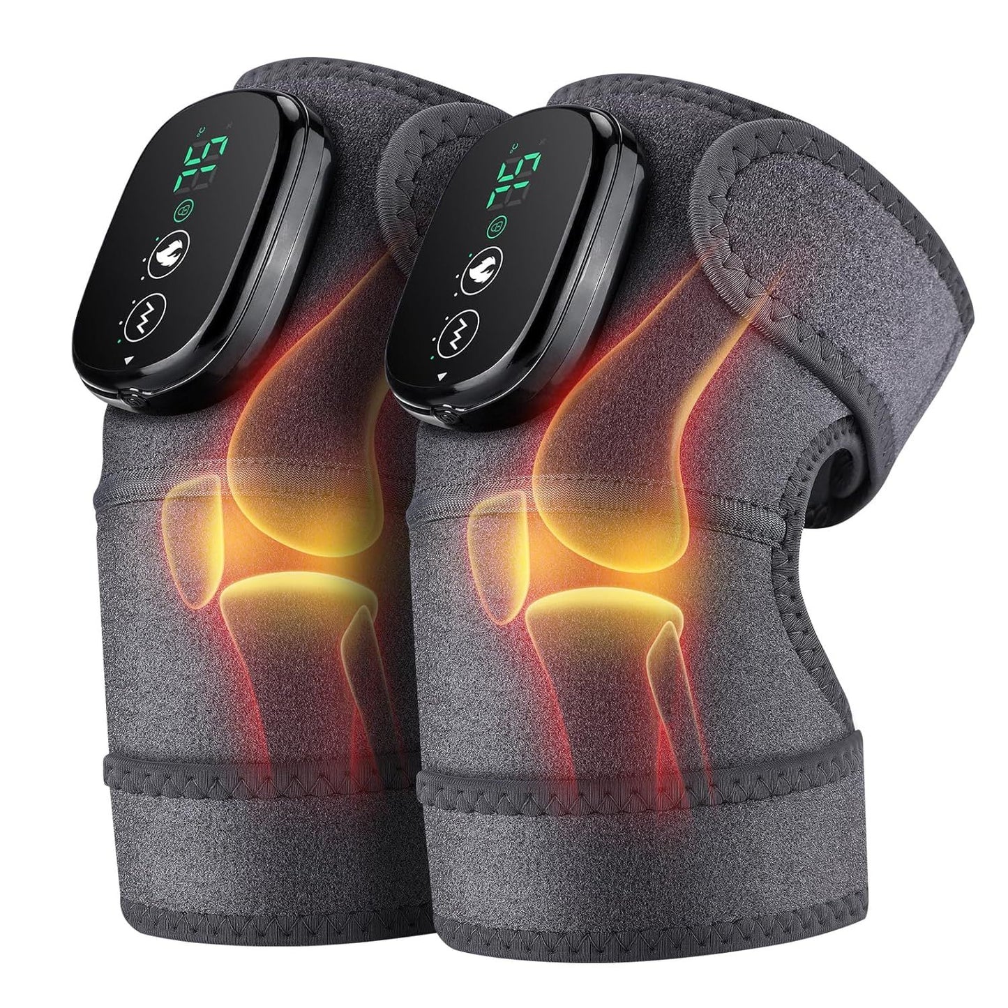 Electric Knee Massager – 3-in-1 Heating Wrap