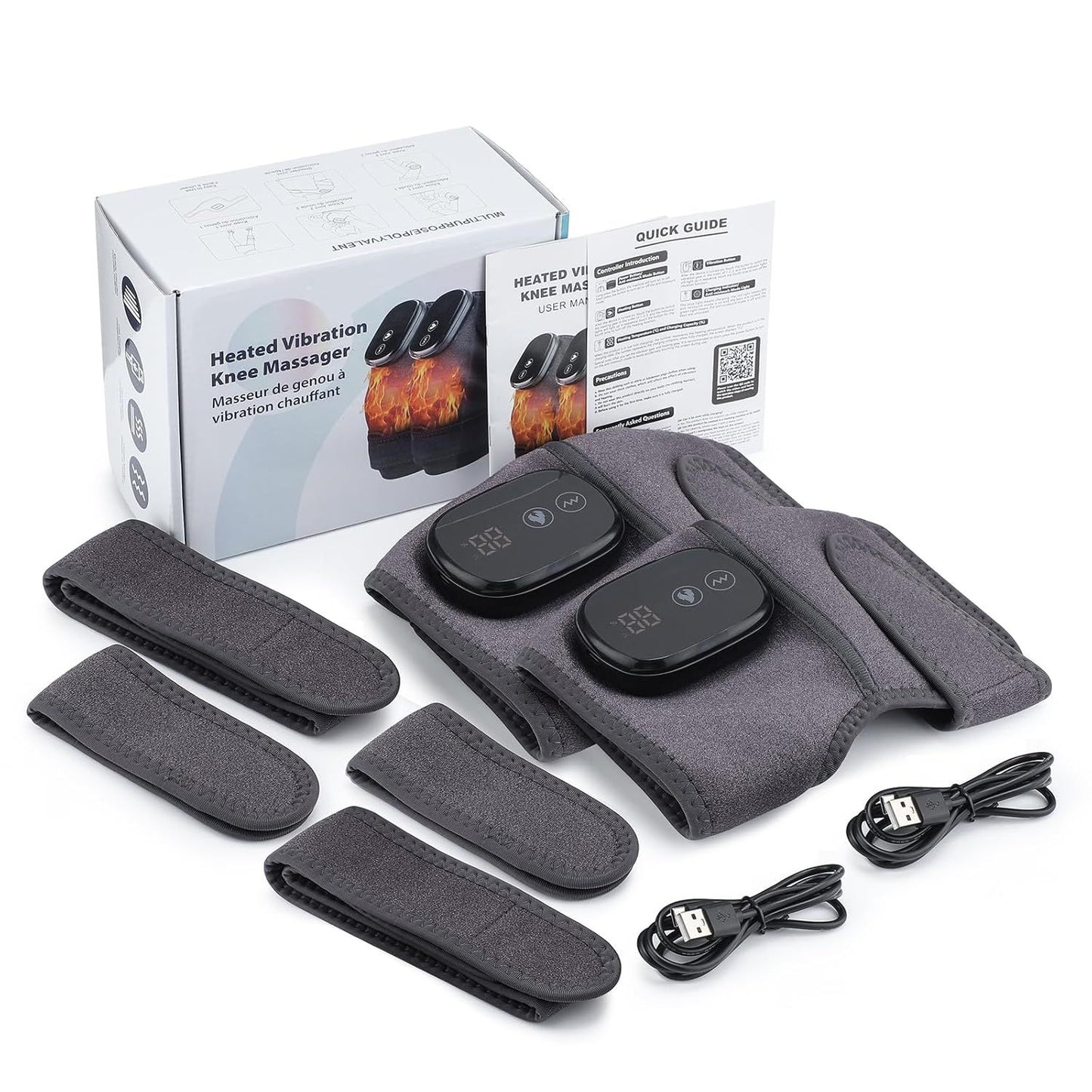 Electric Knee Massager – 3-in-1 Heating Wrap