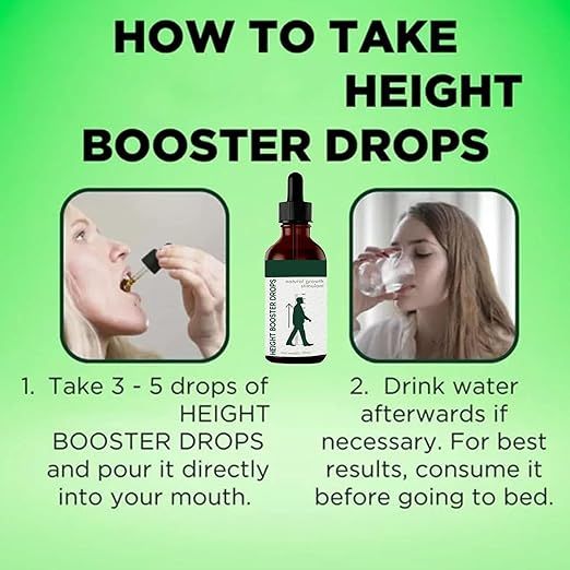 Height Booster Drops for Kids – 30ml Liquid Growth Support Supplement