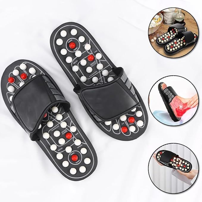 Massage Slippers – Rotating Acupressure Foot Massager
