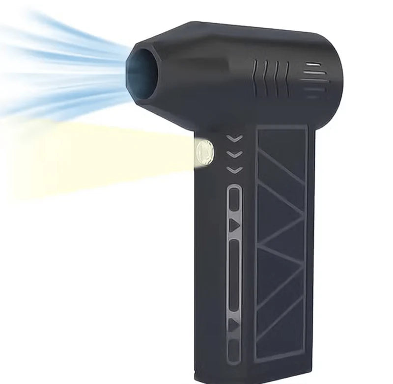 Mini Jet Fan Blower – USB Rechargeable | LED Light | BBQ & Dust Removal