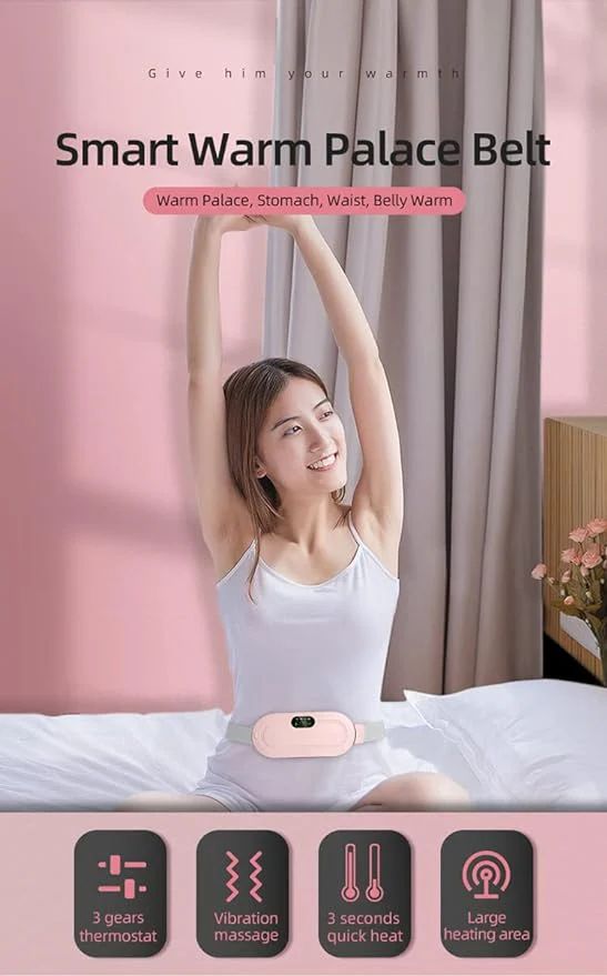 Period Belt – Portable Heating & Massage Belt