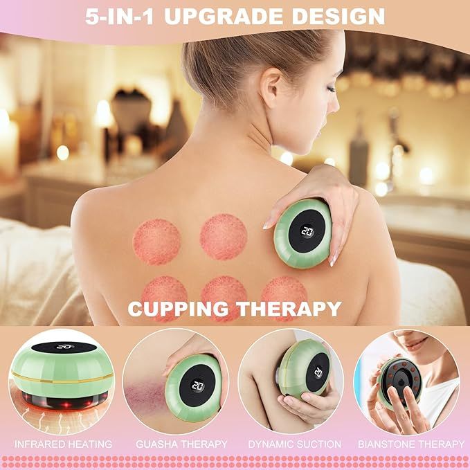 Smart Cupping Massager – 5-in-1 Electric Therapy Device
